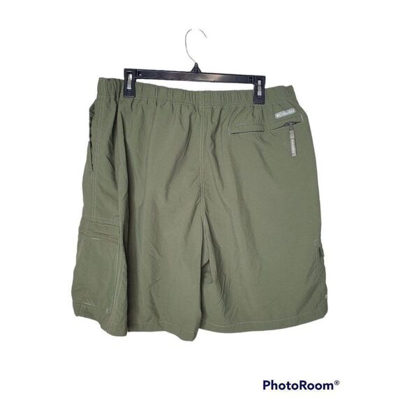 Colulmbia Sportswear Men's Packable Army Green Quick Dry Adjustable Swim Trunks - Picture 8 of 8